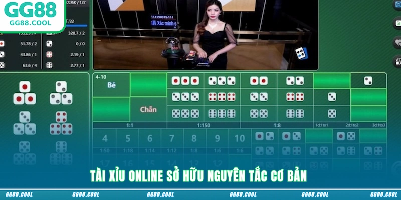 Tài Xỉu online sở hữu nguyên tắc cơ bản